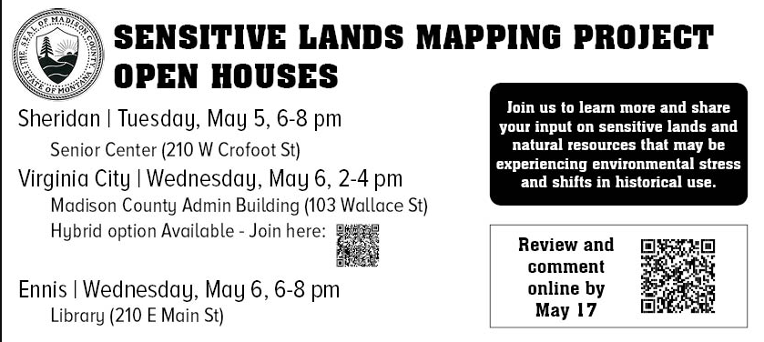 photo with a QR code to review and comment on Land Mapping